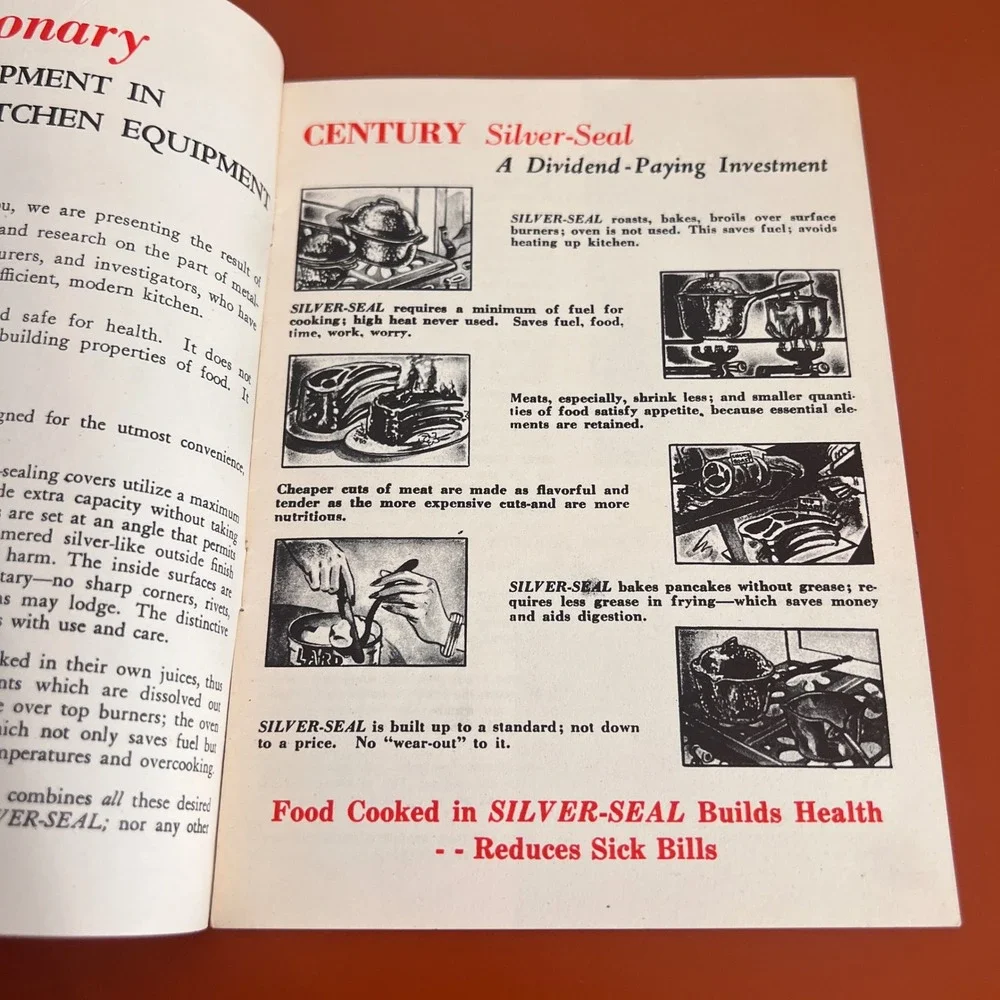 Vintage Century Silver-Seal Cookery Booklet Century Metalcraft Corp Chicago